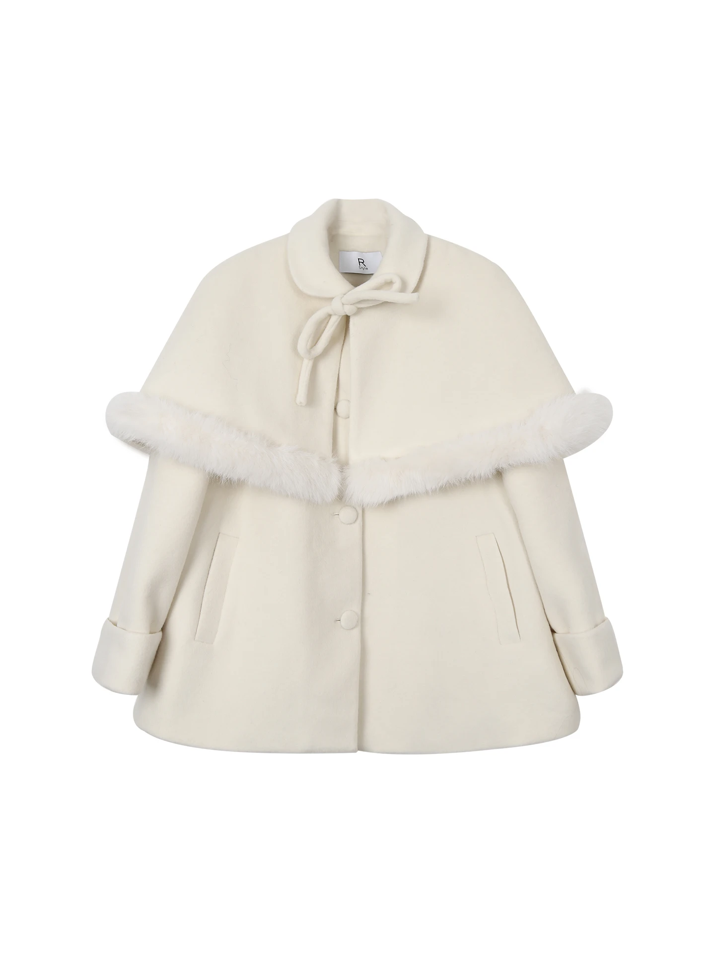 Cappotto di lana rosso Celebri da donna Sle 2025 Nuovo inverno Thiened Bianco ort Cotone Interlinato o spalla Lunghezza Tweed Jaet