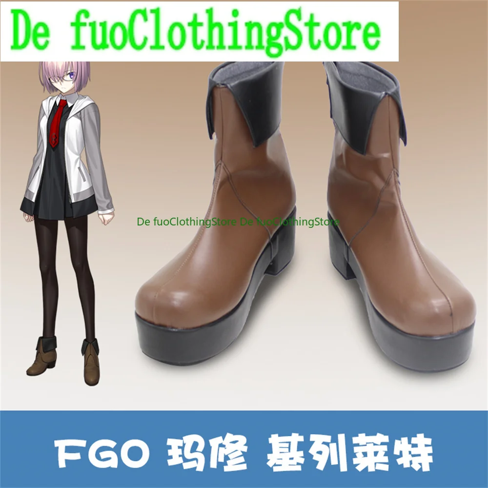 

FGO Fate Grand Order Mash Kyrielight Обувь для косплея Сапоги Игра Аниме Карнавал Вечеринка Хэллоуин Рождество DefuoClothing Магазин обуви