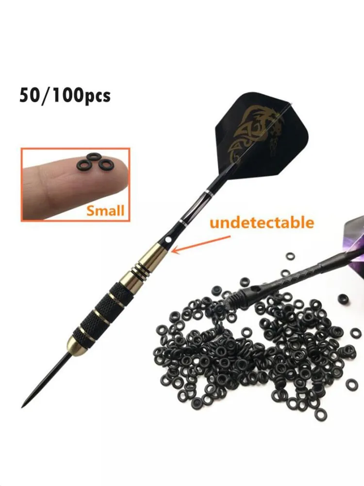 50/100 pièces/ensemble chasse caoutchouc joint torique fléchettes pointes de flèche tête large remplacer joint poignée rondelle œillets tiges/vols accessoires