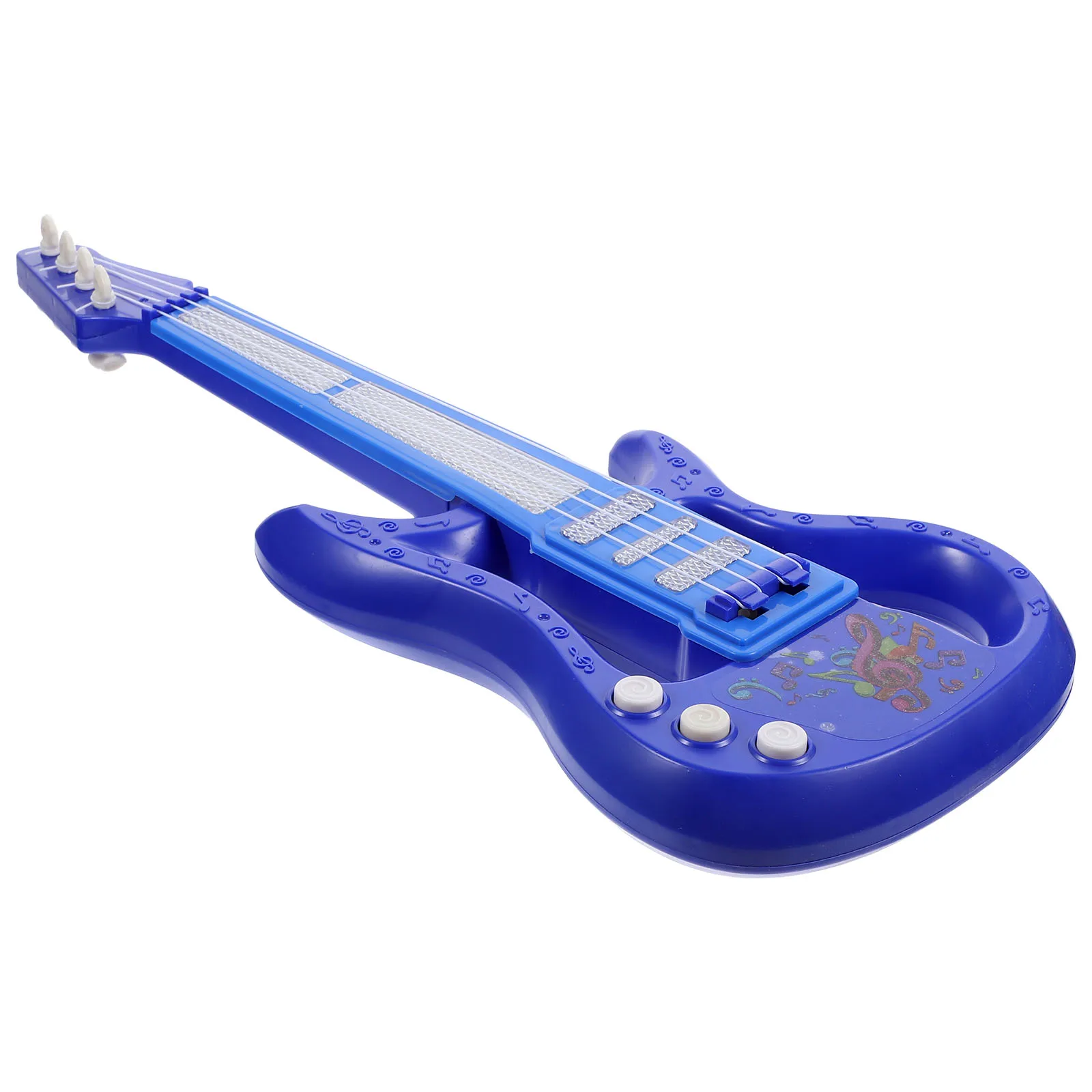 

Mini Electric Guitar Toys Musical Instruments for Kids Blue Toddler Children Plaything Ukulele Simulation Educational