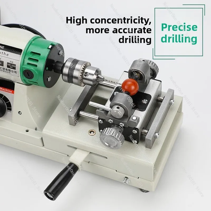 Small bench grinder, jade cutting and polishing all-in-one machine, wood bead and round bead drilling machine, 950W high power