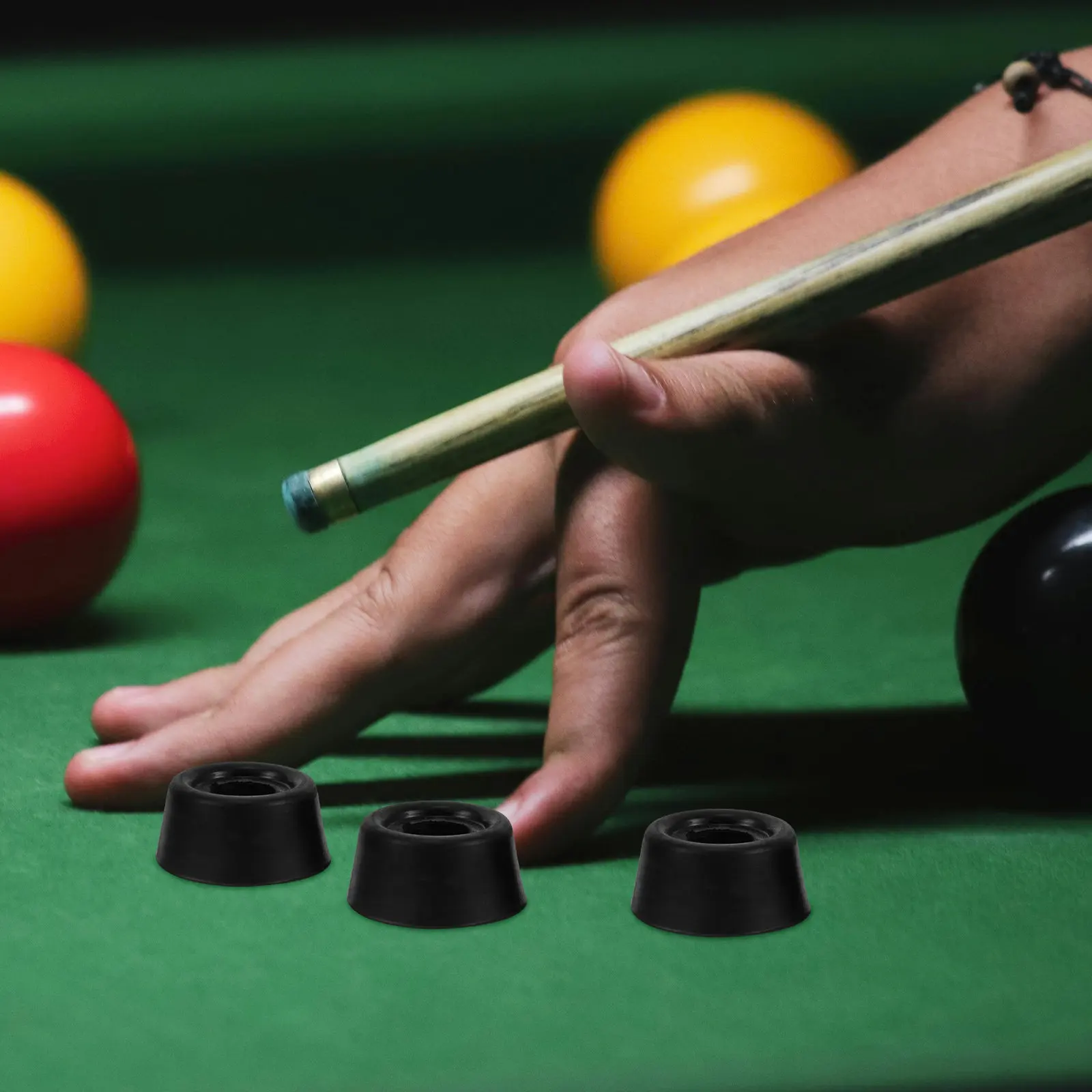 

10Pcs Billiard Cue Rubber End Caps Protective Tip for Pool Stick Shockproof Base Cap Wear Resistant Tail Cover Cue Accessories