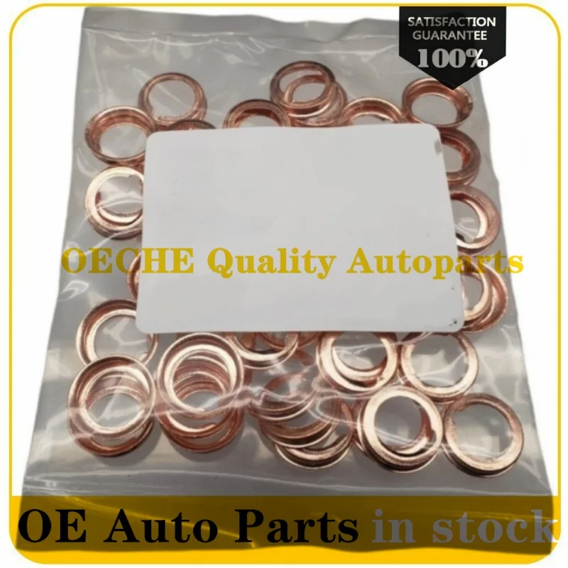 OEM 11026-JA00A 11026-01M02 11026JA00A 1102601M02 100PCS Juntas de retén para tapón de drenaje de aceite de piezas de automóvil compatibles con Nissan