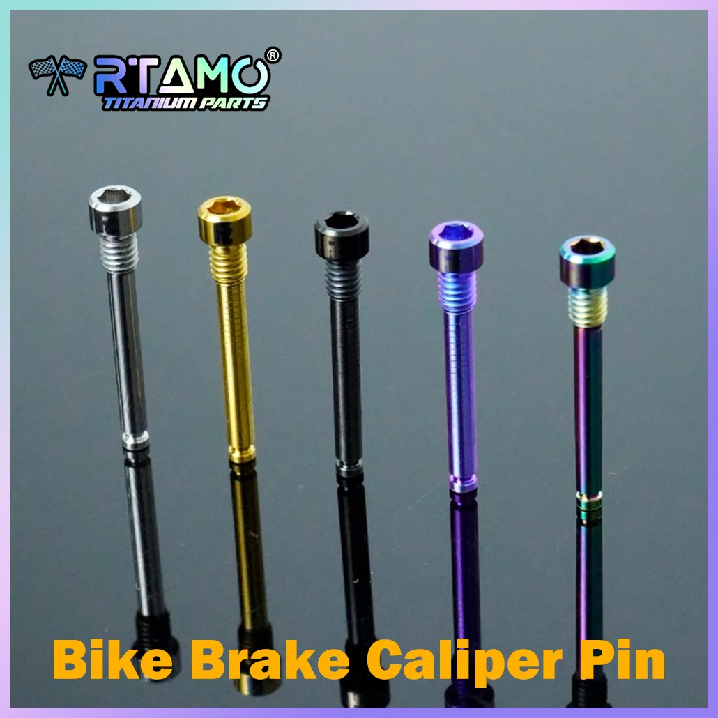 RTAMO Gr5 Titanium Brake Caliper Pin M4X26.5mm Hydraulic Disc Brake Pad Bolt for MTB XT Bike