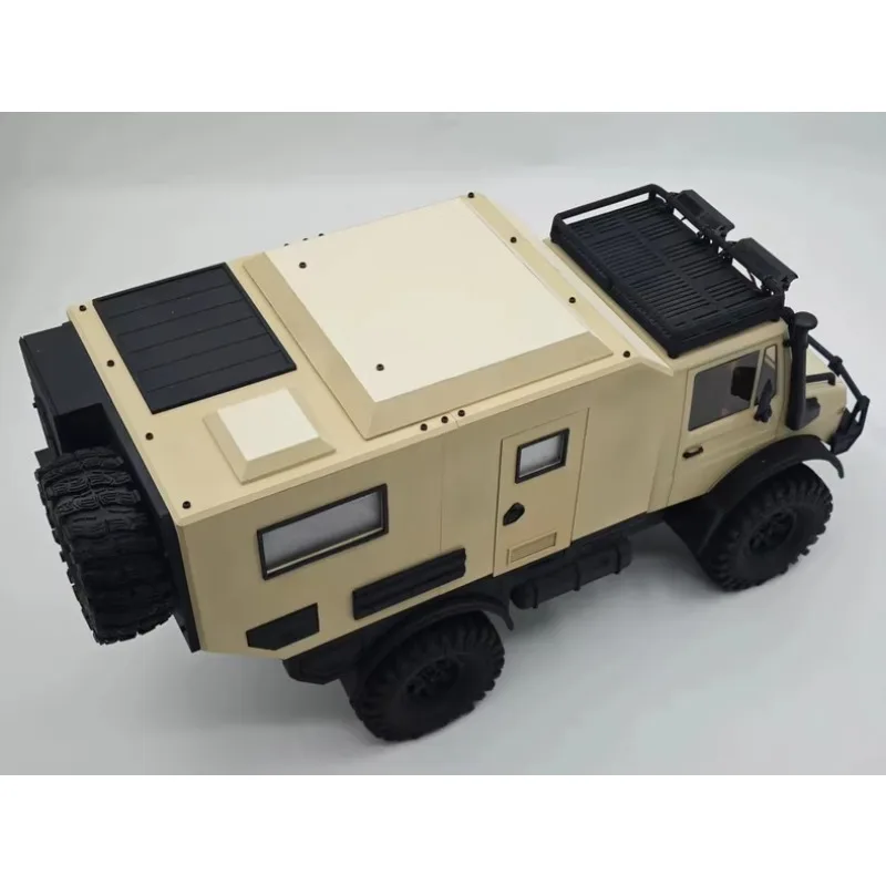 Camper Rimorchio Corpo Camion Letto RV Rimorchio per Crossrc 1:10 NT4 Unimock RC Crawler Modello di Auto Modifica e Parti di Aggiornamento