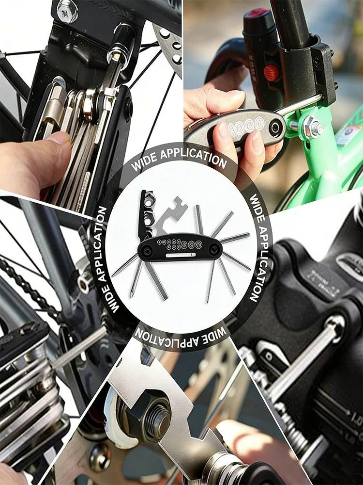 AliExpress NONE 16 in 1 Portable Bike Multi Tool Folding Bicycle Repair Wrench Hex Key Socket Screwdriver for MTB Road Bike Cycling Maintenance