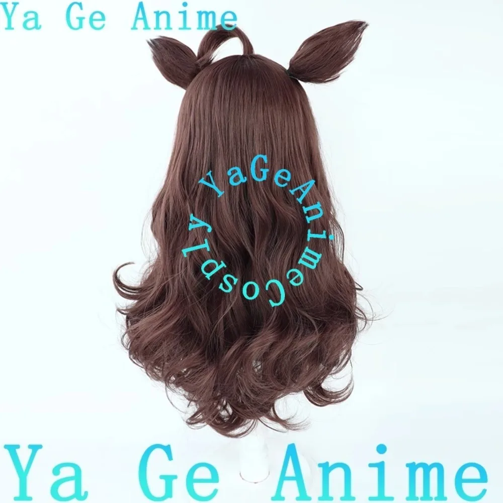 يا جي أنيمي أوما موسومي جميلة ديربي جريئة اللباقة شعر مستعار تأثيري مع آذان وذيل سباق الخيل فتاة لعبة عرض الواقع شعر مستعار شخصية #6