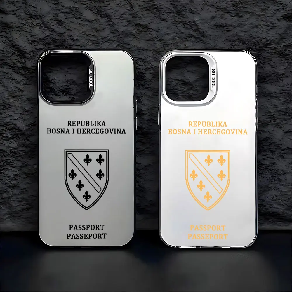 Bosnia and Herzegovina Passport Phone Case For iPhone 16 15 14 13 12 11 mini Pro Max X XR XSMAX 8 7 Plus Anti Fall Matte Cover
