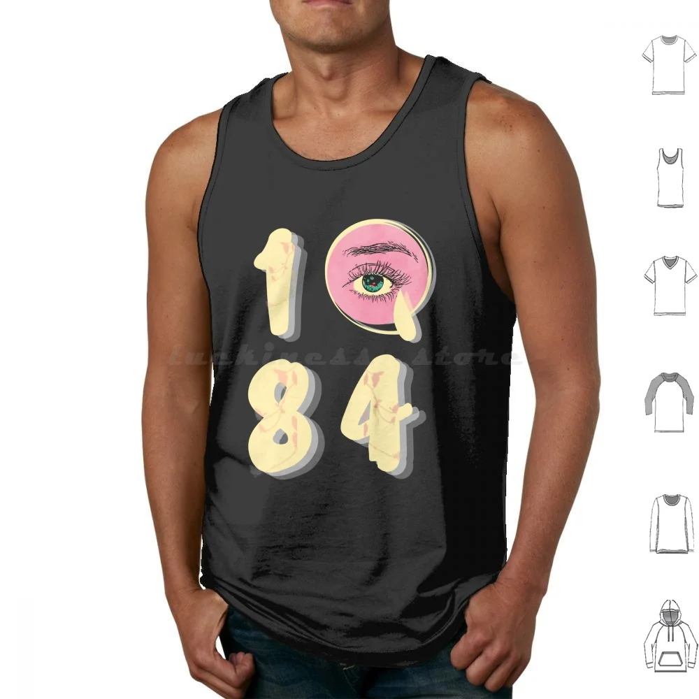 Haruki Murakami-1q84 Tank Tops Print Cotton Murakami Haruki Literature Book Books Novel Novels Nerd Nerds Book Worm Worm