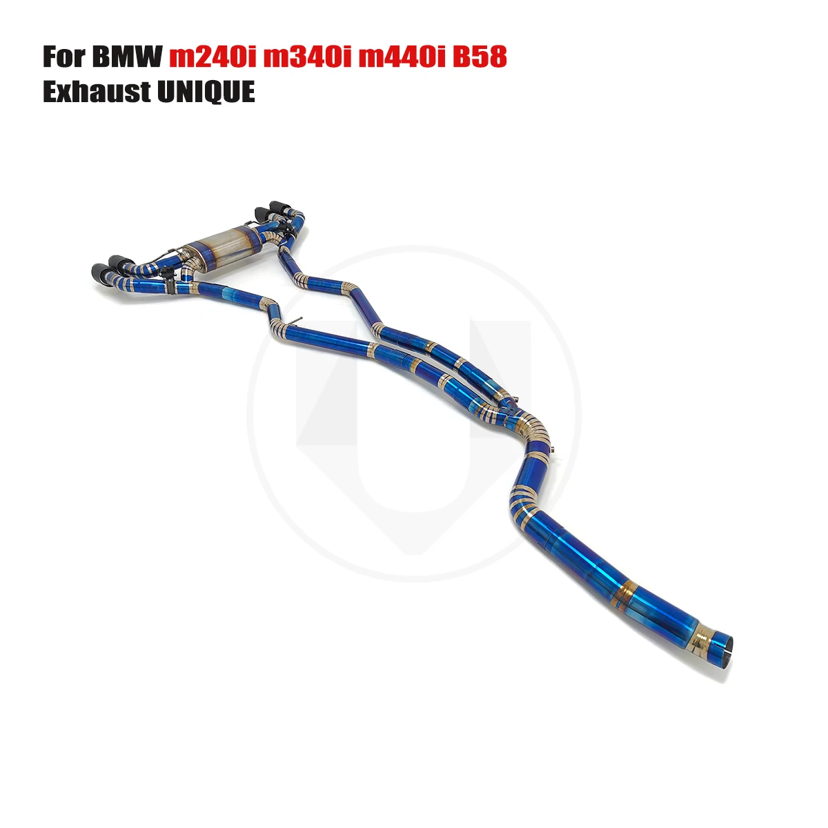 

UNIQUE For 2018-2023 Bmw G20 M340i B58 3.0T performance valve titanium exhaust system TC4 titanium alloy exhaust muffler