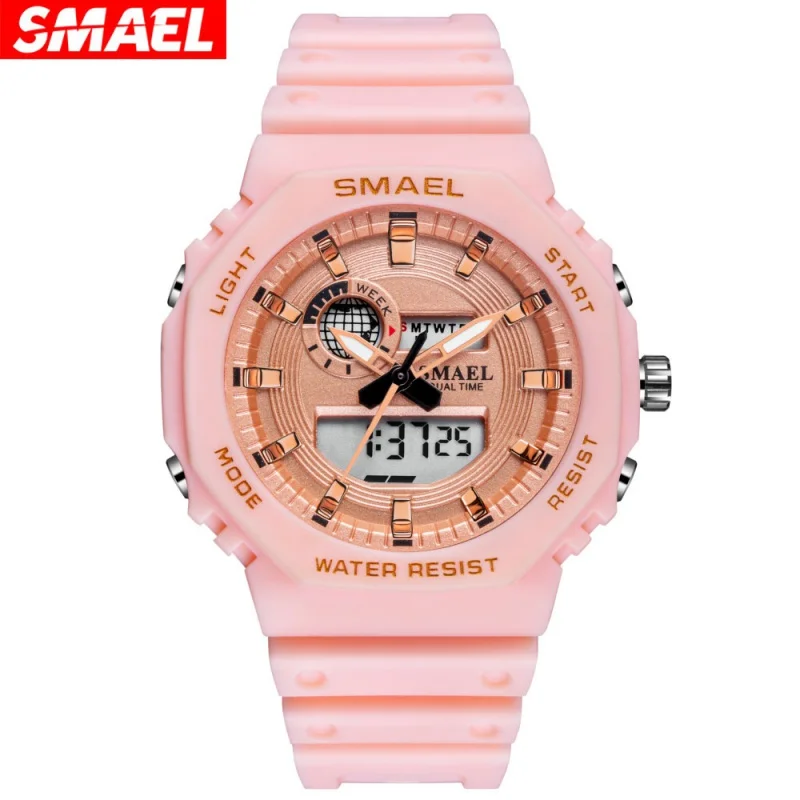 

Smael 8037 Electronic Watch Female Student Good-looking Candy Color Waterproof Multifunctional Electronic Watch