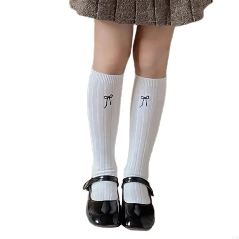 K8GF Soft و Sweat -Tube الأنبوب الأنبوب الأنبوب الجوارب القطن للأطفال مع تصميم القوس