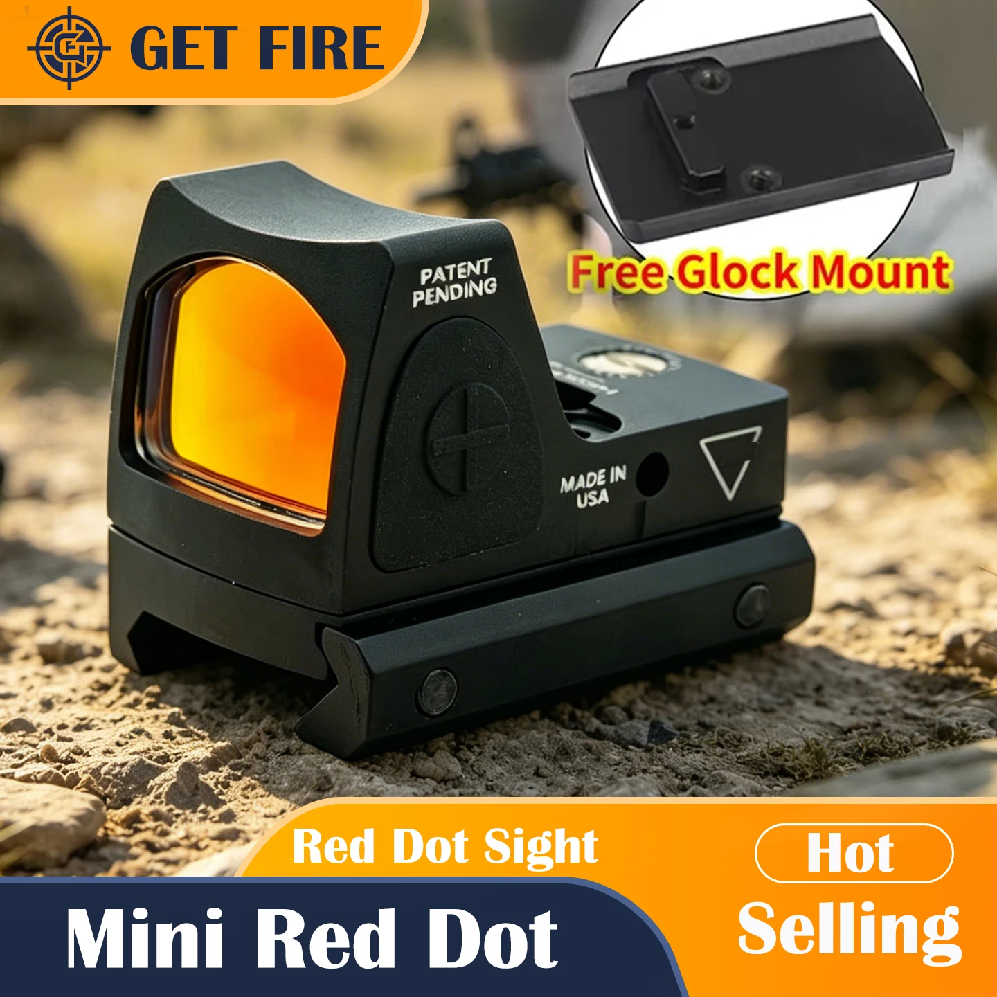 Mini mira táctica de punto rojo, Rifle de caza, mira réflex, mira de tiro holográfica Airsoft para riel Picatinny Weaver
