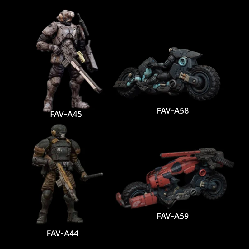 

Toys Alliance Acid Rain Action Figure 1/18 Scale FAV-A45 FAV-A44 Norinu Sentinel FAV-A58 FAV-A59 Motorcycle Military Hobbyists