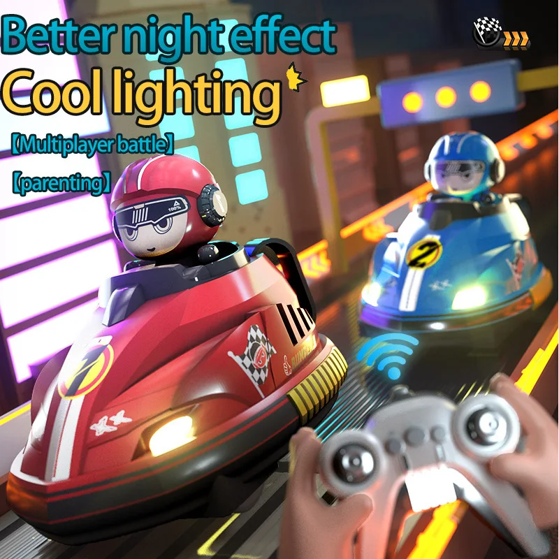 2 Player RC Bumper Car Toy Remote Control Collision Drift Kart Interactive Racing Car Electric Launch Toy for Birthday Gift view 3