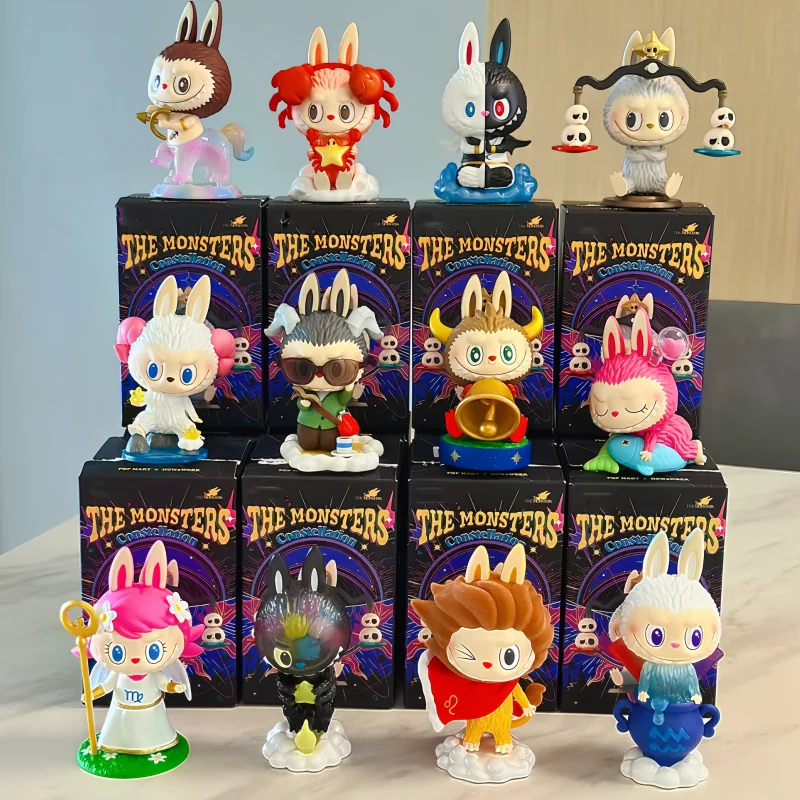

Genuine The Monsters Labubu Constellation Series Blind Box Action Figures Model Doll Children Toy Cartoon Surprise Birthday Gift