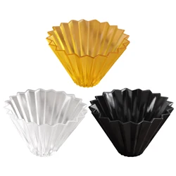 Resin Handmade Origamiss Filter Cup Hand-made Coffee Filter Cup V60Funnel Drip Cake Cup Flower Shape Manual Brewing Accessories