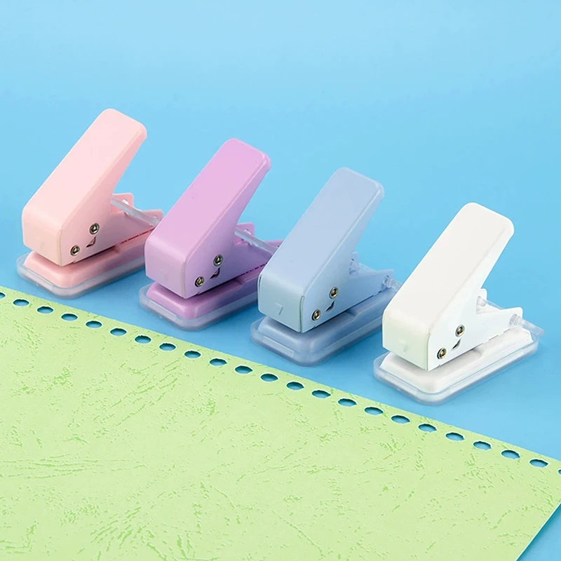 Mini Hole Punch 6mm 1 Hole Cute Paper Punch Portable Round Hole Puncher Paper Cutter Kawaii Office School Supplies Stationery