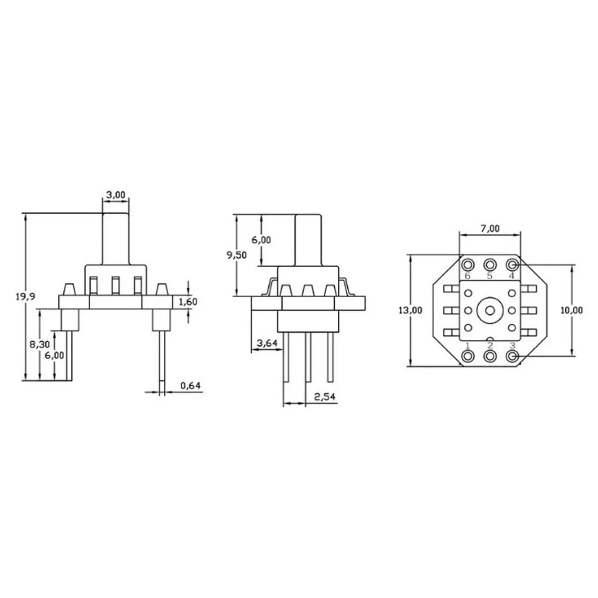 XGZP6847D-C Digital IIC Pressure Sensor Module,for Output 0-40kPa Electronic Blood Pressure Monitor