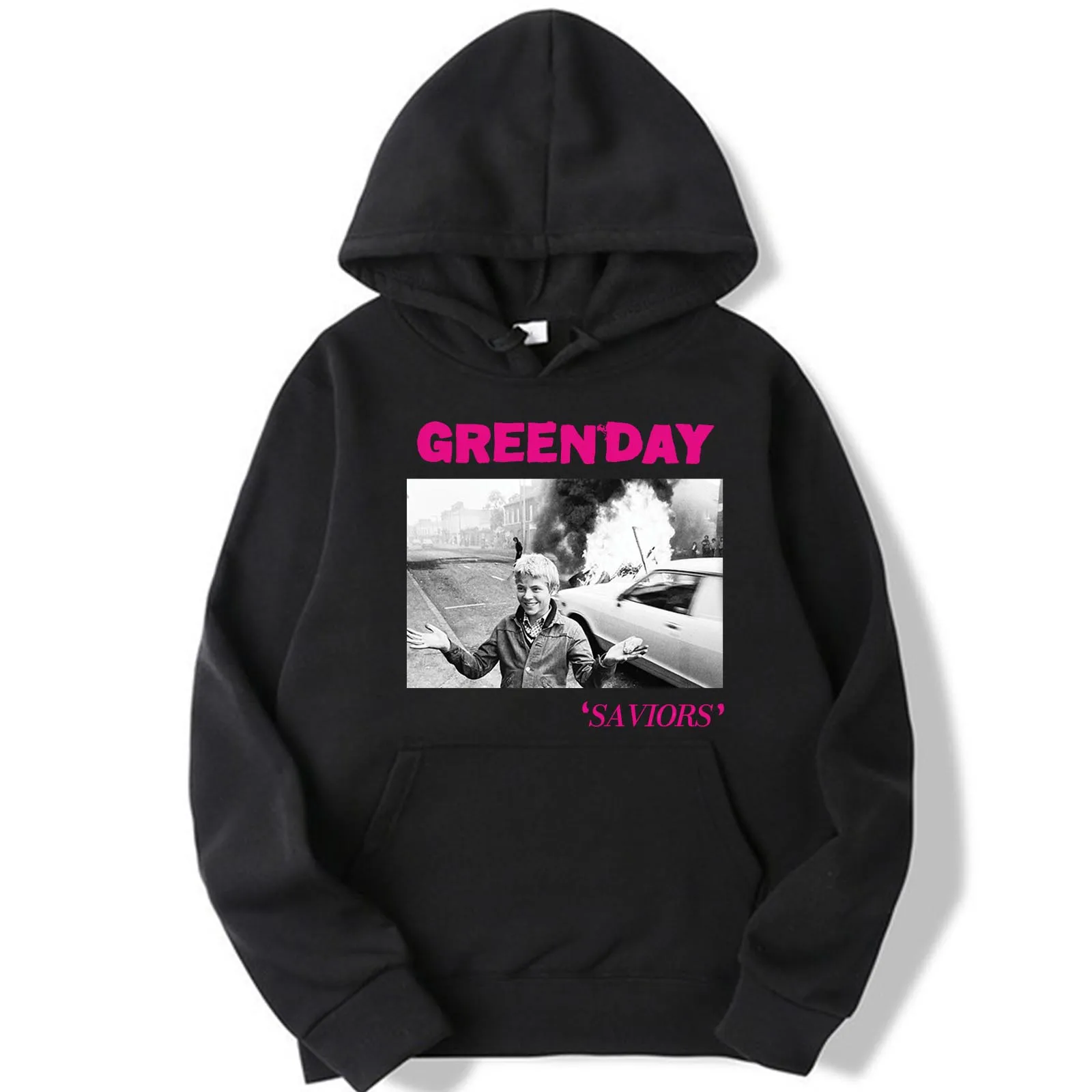 Green Day Saviors World Tour 2024 Hoodies Hoodie Fan Gift Unisex Harajuku Long Sleeve Sweatshirts