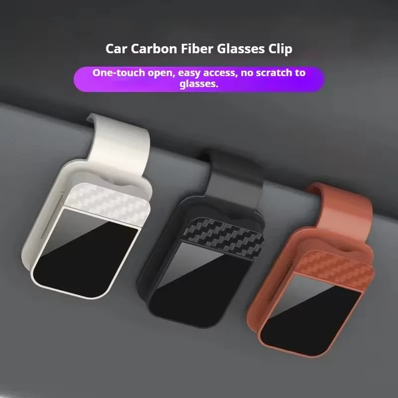 

1/2pcs Car Sun Visor Sunglasses Clip Holder Stable Eyeglasses Hanger Card Ticket Organizer Interior Storage Clip Car Accessories