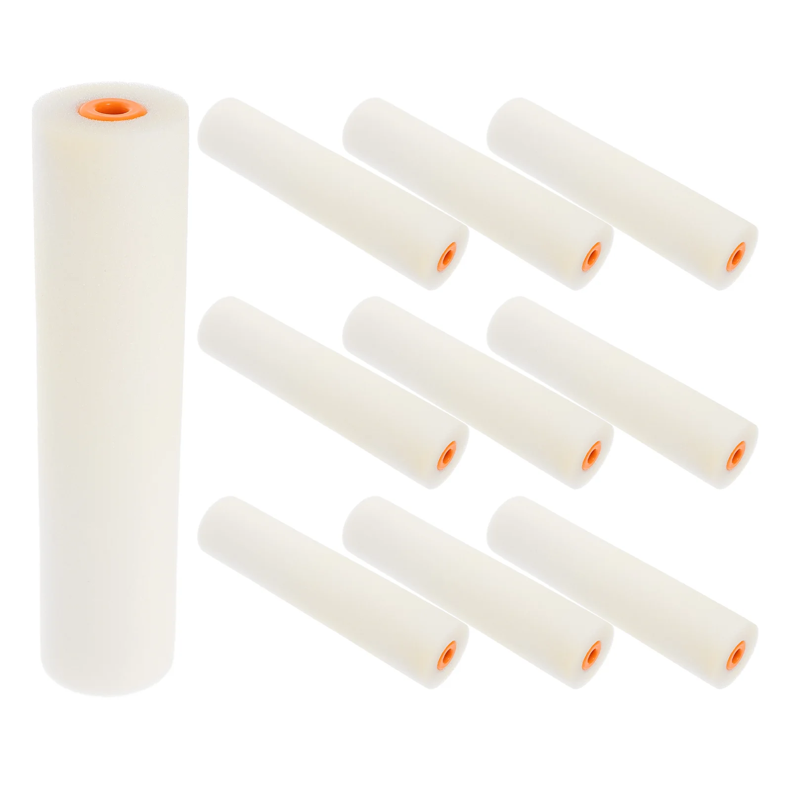 

10 Pcs Sponge Paint Roller Ceiling Foam Brush Rollers Edger Portable Kit Painting Tools Mini