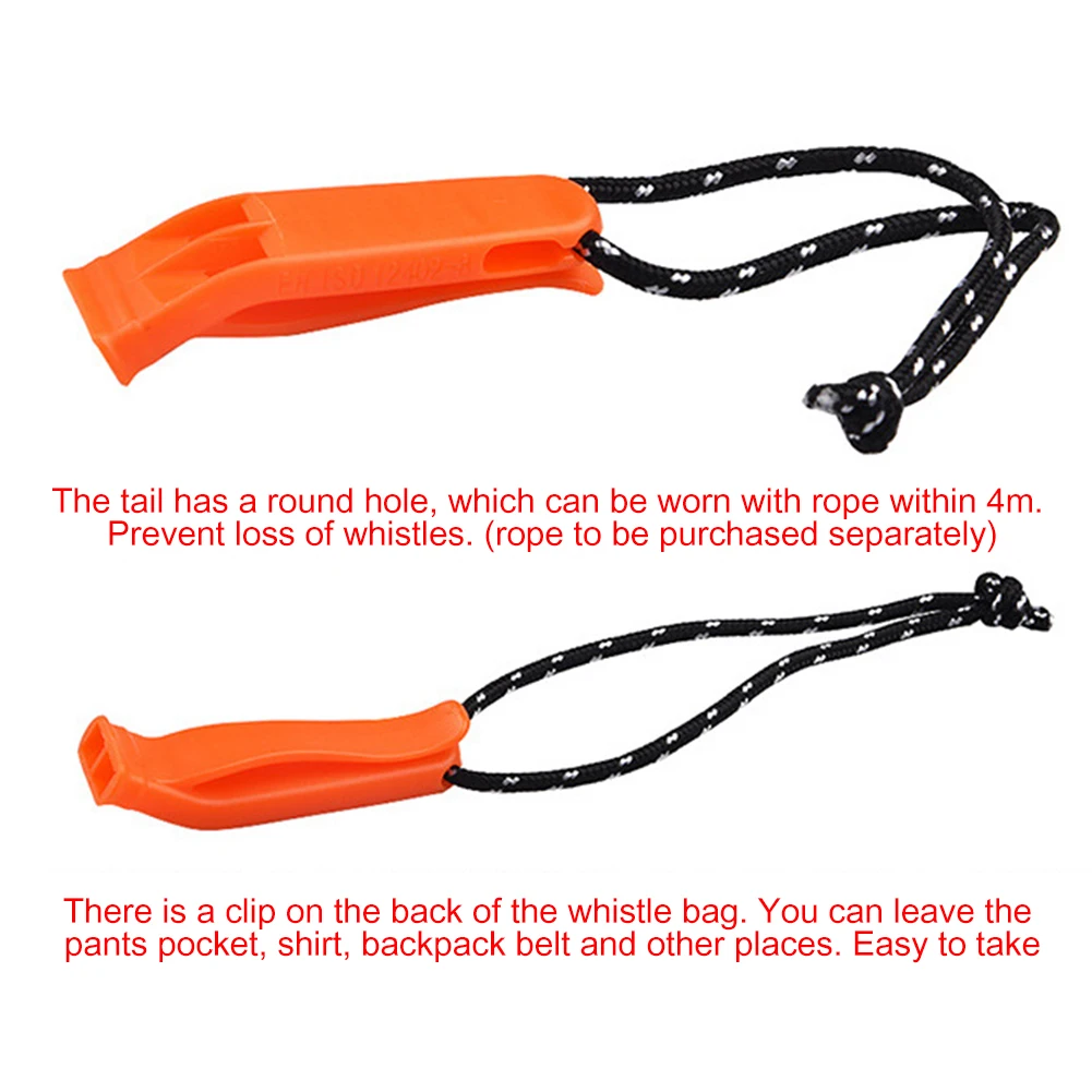 1/5/10/20/30/40pcs Survival Loud Whistle Multifunction Outdoor Emergency Whistle Double Pipe Rescue Whistle for Camping Hiking