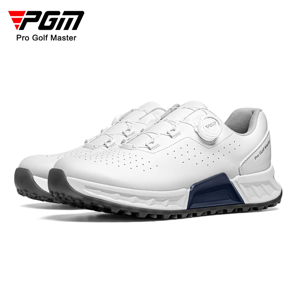 PGM Mens Golf Shoes Breathable Summer Sports Shoes with Knob Lacing System