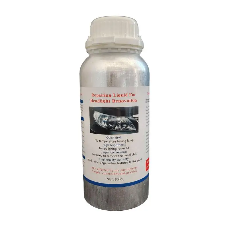 Car Headlight Repair Fluid 800g Automatic Headlights Refresh Automatic Refresh Car Restoration Scratch Restoring High Efficiency