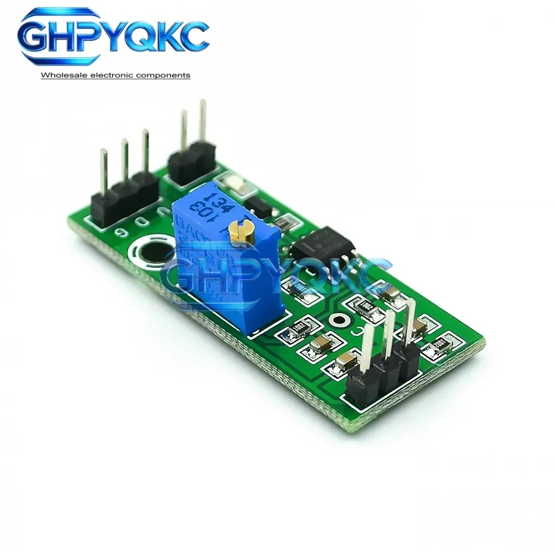 LM393 Voltage Comparator Module Signal Waveform Adjustable High Low Level/Load Drive Dual Channel 4.5-28V High Voltage Module