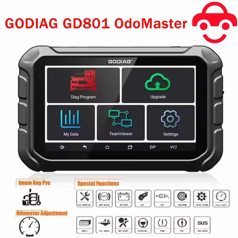 GODIAG GD801 Full OdoMaster Auto Key Programmer OBDII Cluster Calibration Correction Tool Better Than OBDSTAR X300M Update Free