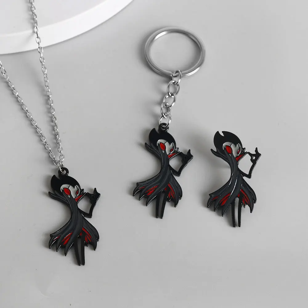 The Hollow Knight cosplay pendant necklace keychain anime cartoon figure Troupe Master Grimm brooch badge props fans gifts - view 2