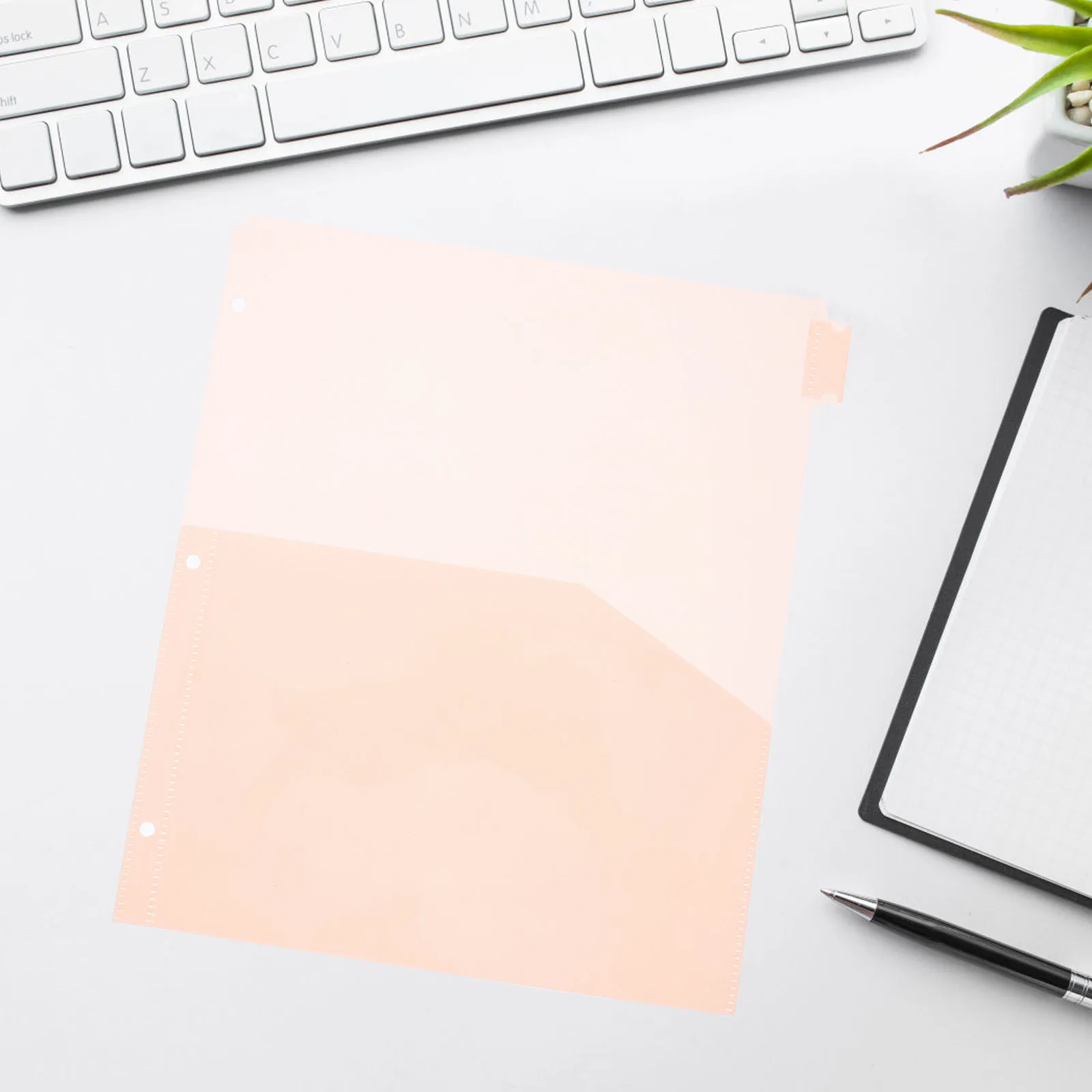 

8 Pcs Divided Storage Bag Organization File Binder Insert Inserts Dividers with Pocket and Tab Tabs Pockets Ring