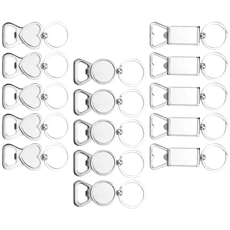 ABGG-Sublimation Blanks Keychains Metal Bottle Opener Heat Transfer Sublimation Keychains For Personalized Sublimation Photo