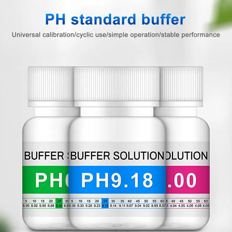 50ml PH Meter Buffer Solution Professional PH Pen Measuring Accuracy Calibration Solution PH Buffer PH Meter Standard Buffer