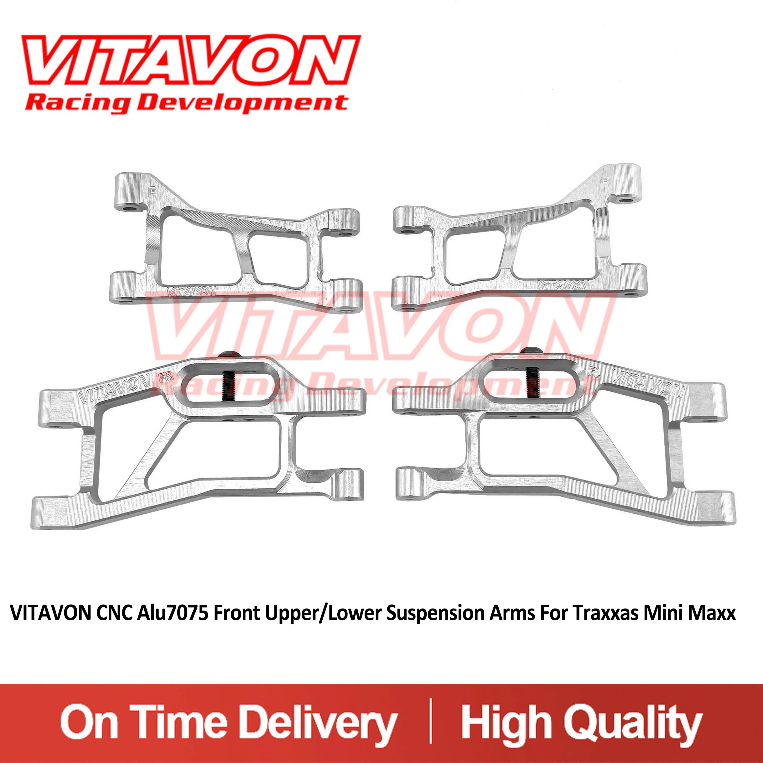 

VITAVON CNC Alu7075 Front Upper/Lower Suspension Arms For Traxxas Mini Maxx