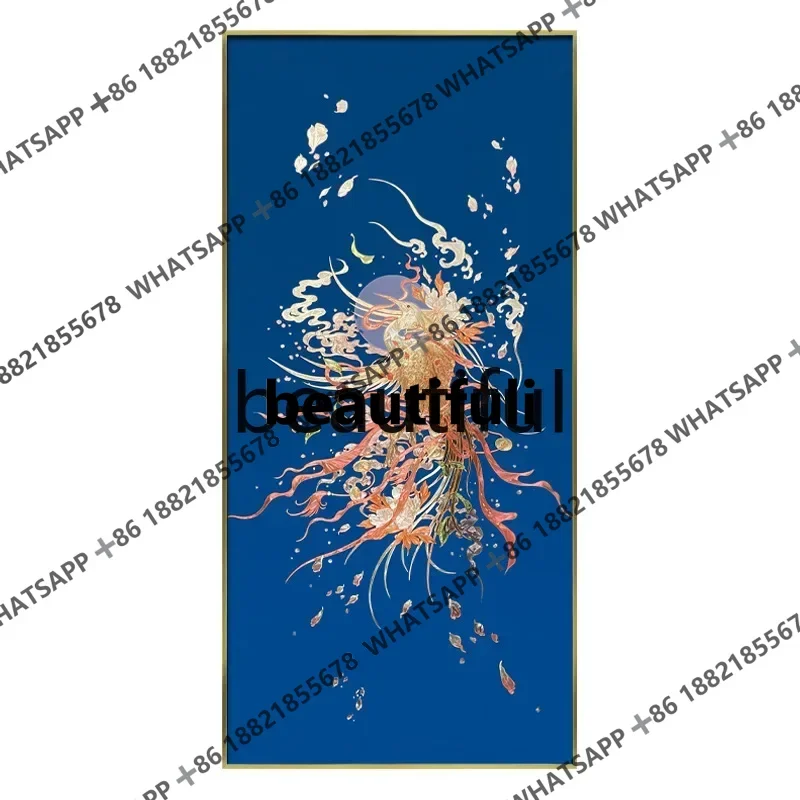 zJ Duplex building empty decorative painting vertical plate entrance corridor enamel painting