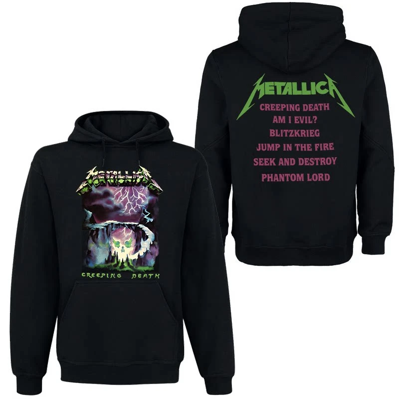 2026 Neues, seltenes METALLICA Rock Dark Style Album-Set, langärmeliges Kapuzensweatshirt für Herren und Damen aus Europa und Amerika – Detail 28