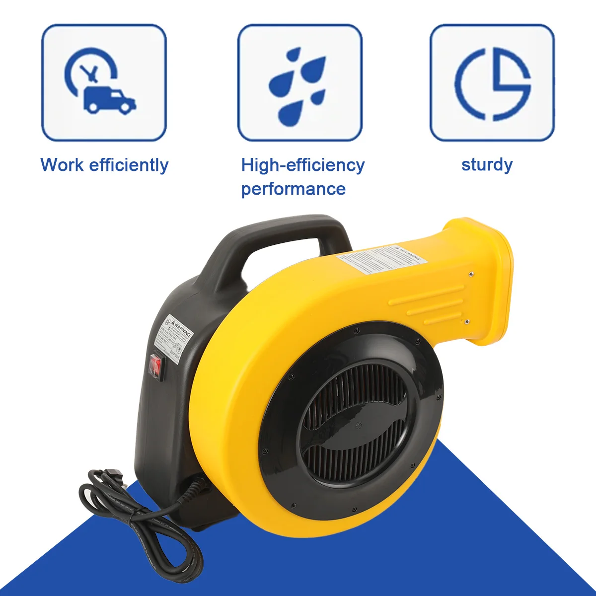 

1500 Вт прочный пластиковый воздуходувка для воздушной формы 3400 об/мин 2,0 л.с. воздуходувка для воздушной формы с большим расходом 110 В воздуходувка для надувного надувного замка