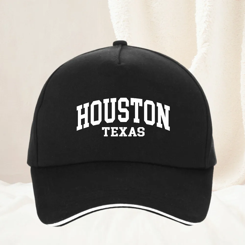 

Houston Texas Print baseball cap man Adjustable Dad Hat Outdoor All Seasons Travel Gift Caps Hat