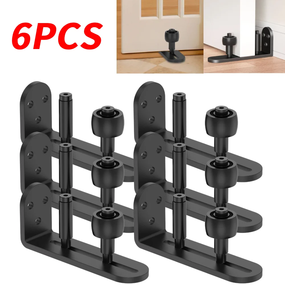 

Направляющая для раздвижной двери сарая, 6 шт., 90 шт. ° Регулируемый комплект направляющих ролика для пола из углеродистой стали, аксессуар для спальни