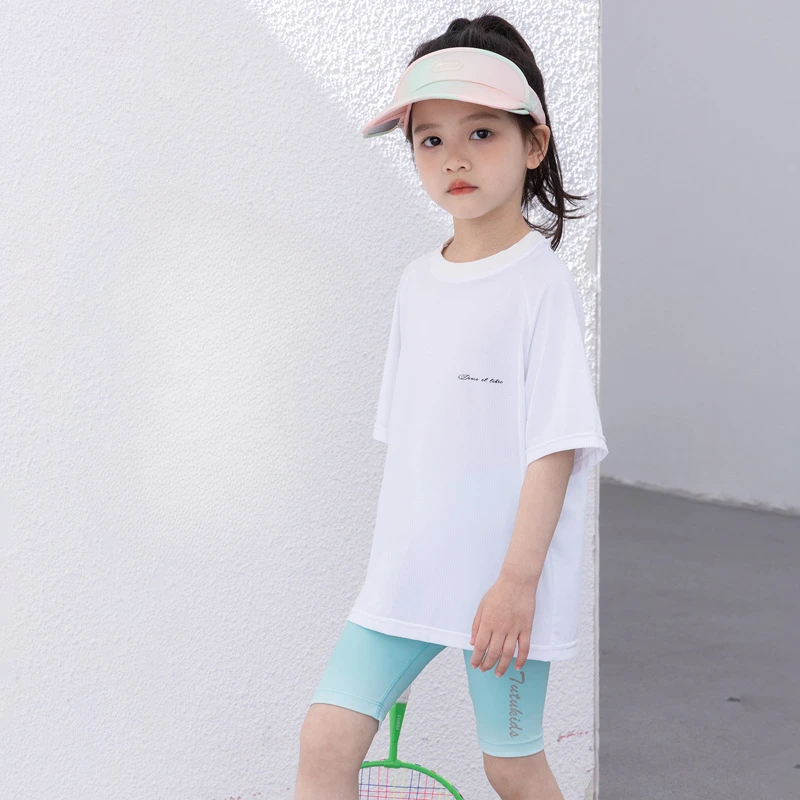 Girl Legging Half Pant Legging Baby Girls Leggings 2024 Summer New Children Gradient Cycling Pants Baby Leggings Children Pants