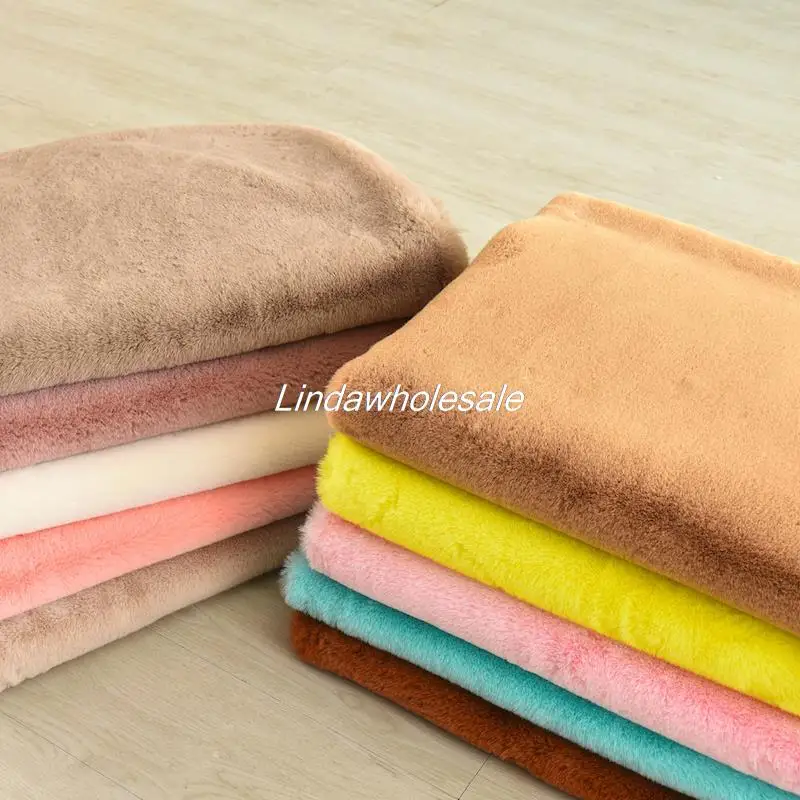 Good quality 2cm thickened imitation rex rabbit plush fabric,cosplay clothing fur collar coat material,Carpet decoration