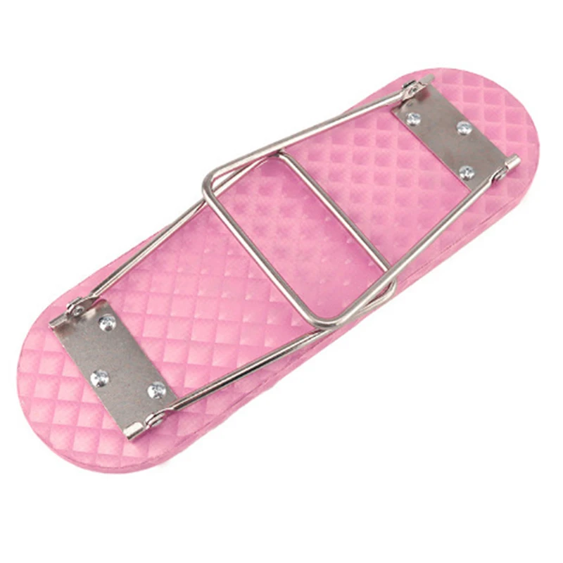 Repose-bras de manucure, coussin, Support de poignet, Support de main, pieds pliants en fil d'acier inoxydable pour oreiller de manucure