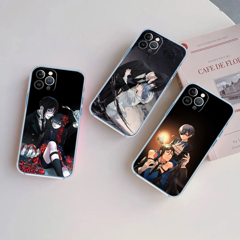 Black Butler Transparent Phone Case for Motorola G40 G04 G05 One Ace Action  Fusion Plus Hyper Macro Vision Zoom view 5