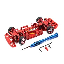 Telaio modificato di aggiornamento in metallo per WLtoys 1/28 284121 K969 K979 K989 K999 P929 P939 ricambi auto RC