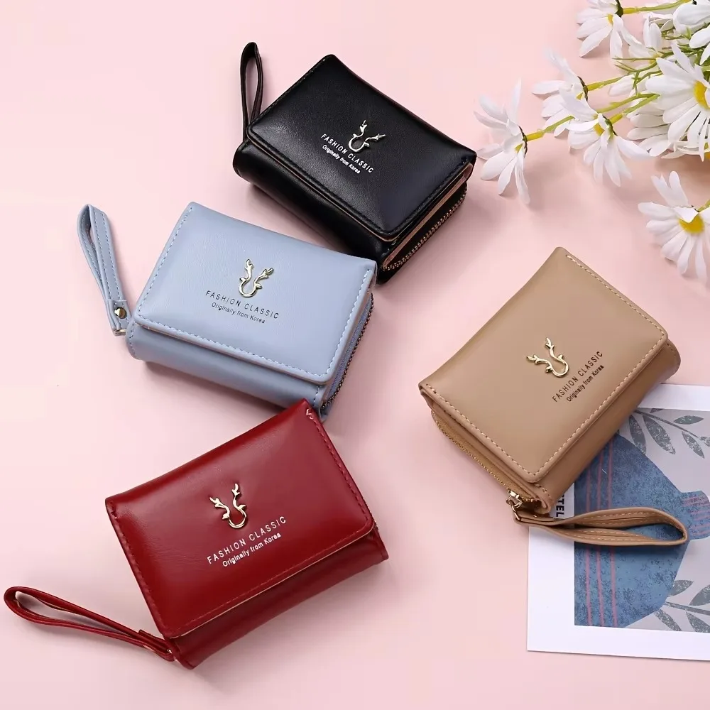 Four Seasons Available Women's Fashion Wallet Multiple Compartments Credit Card Coin Storage Student Leisure Bag