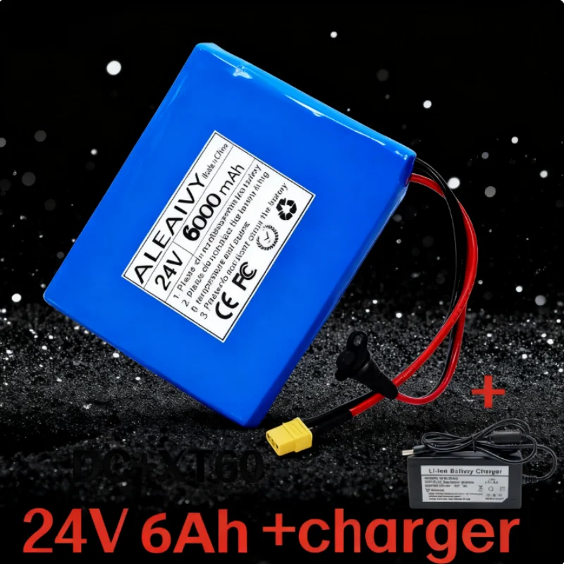 

with charger Long Cycle Life 7S2P 24V 6Ah 18650 Li-ion Battery Pack with BMS for Self-Balancing Unicycle Replacement Parts