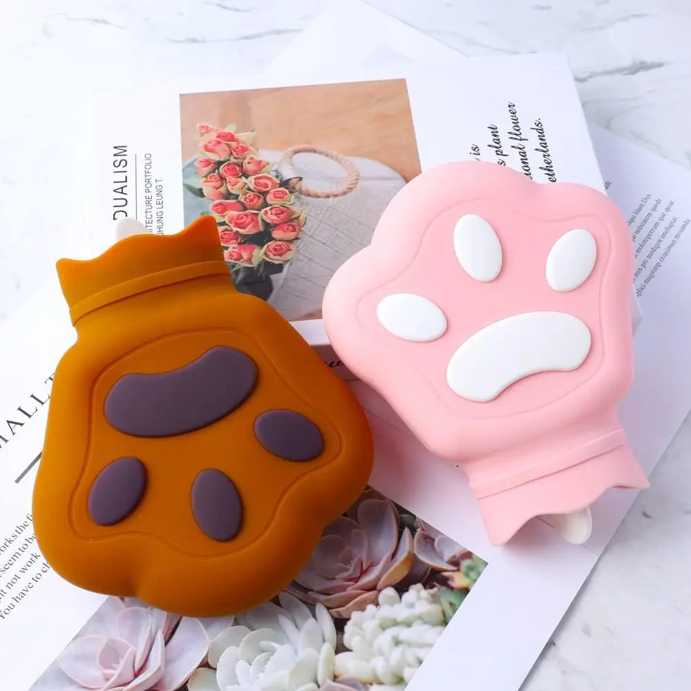 Silicone Hot Water Bottle Warm Explosion-proof Water Injection Warmer Water Bag Cold Compress Hot Compress Female Warm Hand Bag