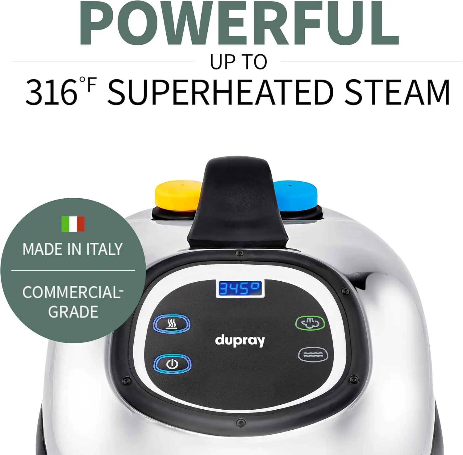 Tosca Steam Cleaner - Commercial-Grade Steamer Made in Italy for Professional and Home Cleaning